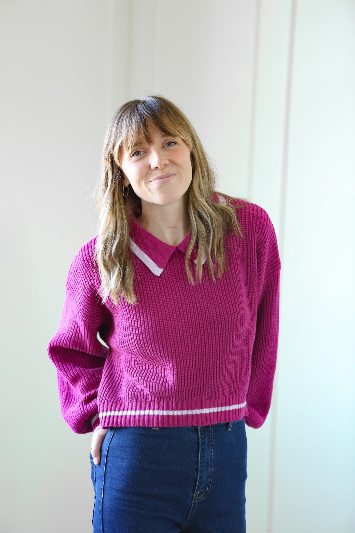 Amara Sweater - Magenta