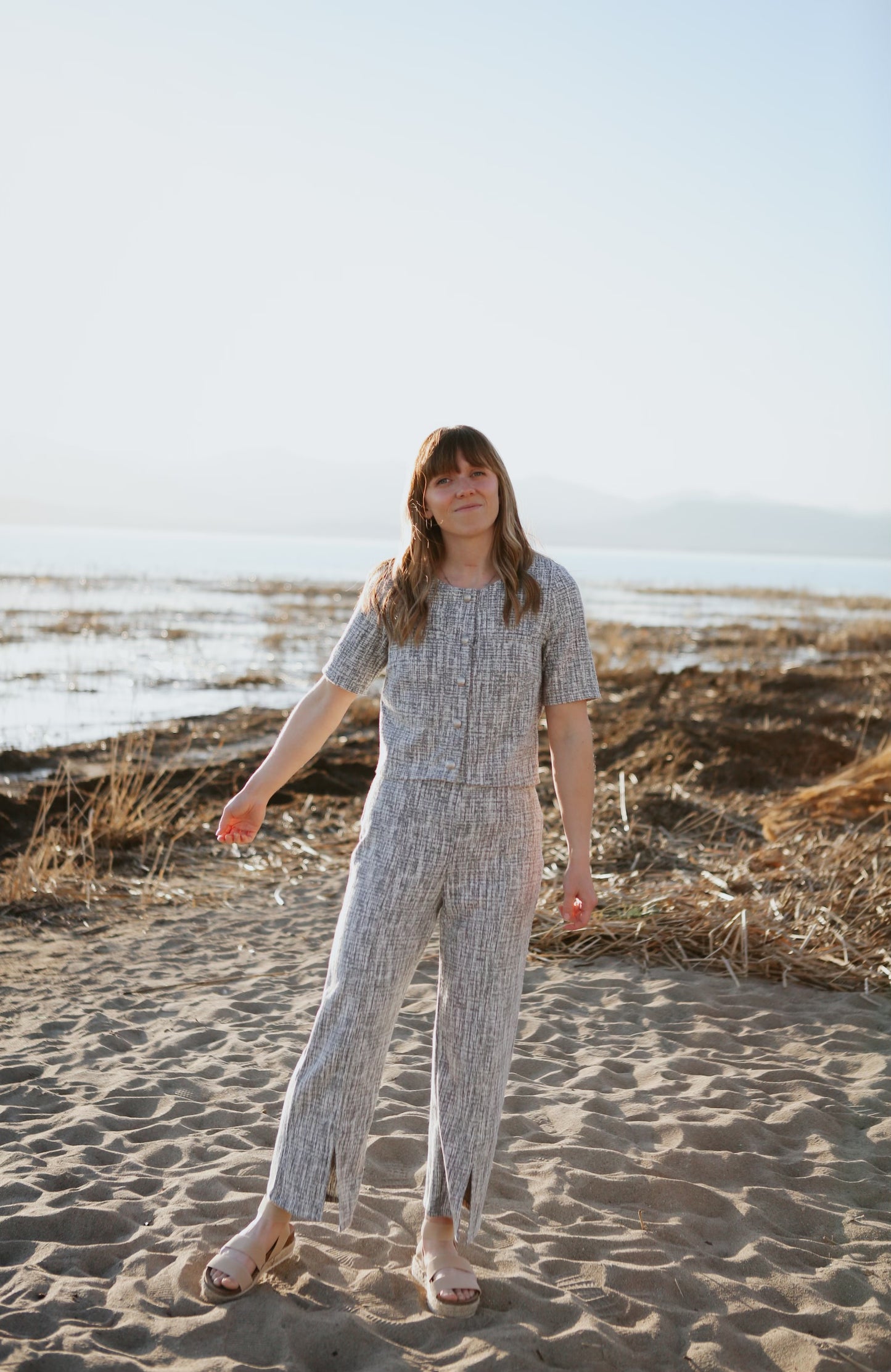 Giana Tweed Set - Navy