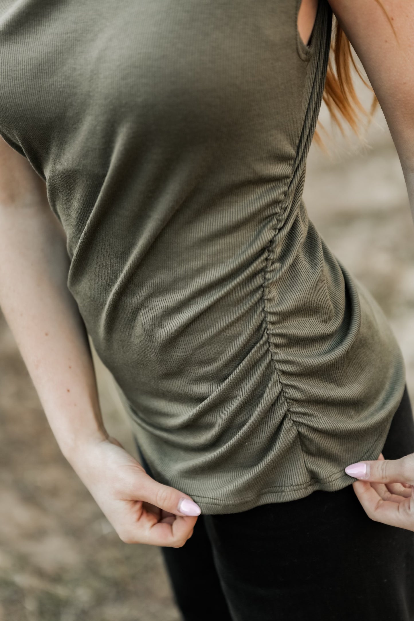 Olivia Top - Olive