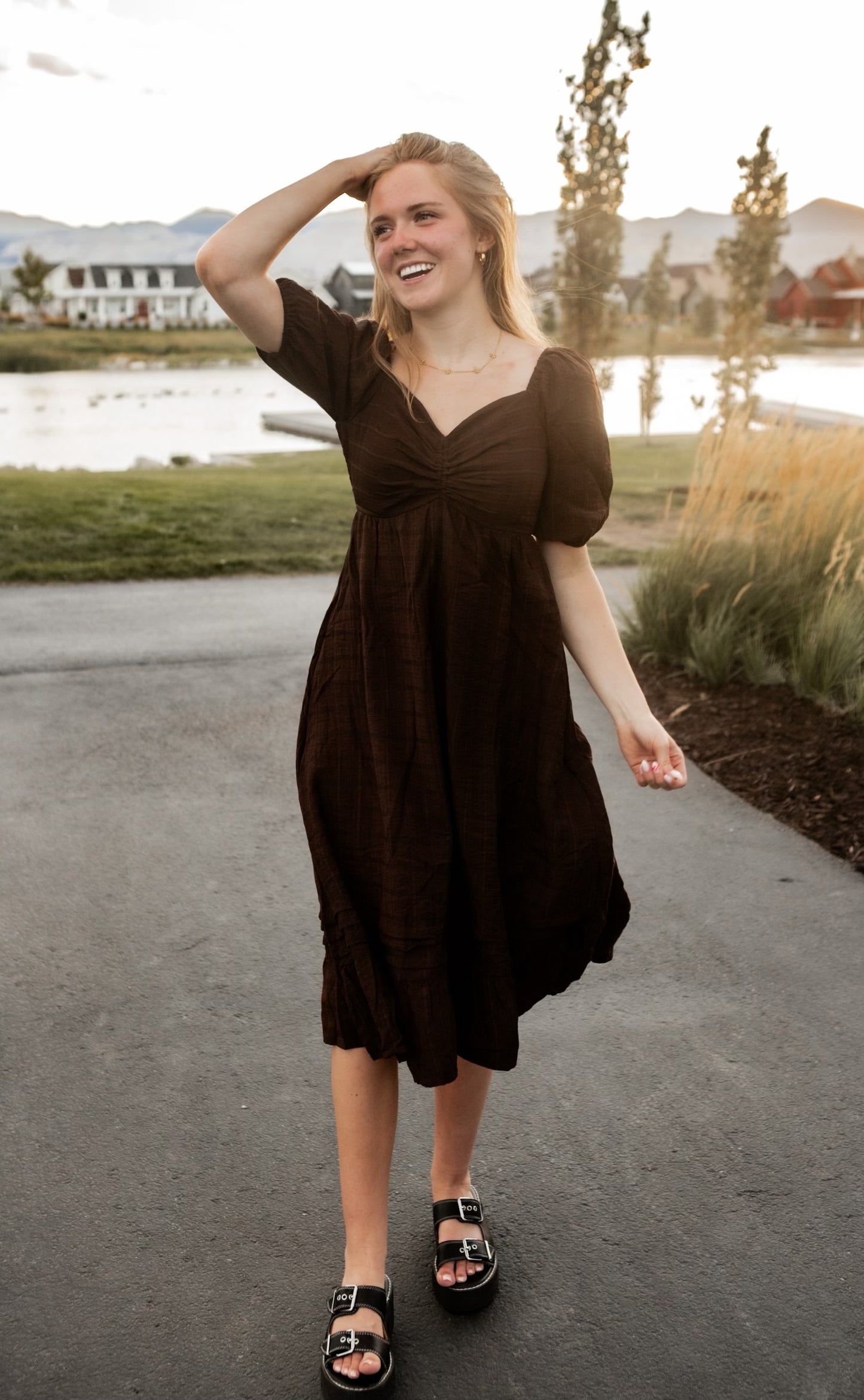 Rylan Dress - Chocolate