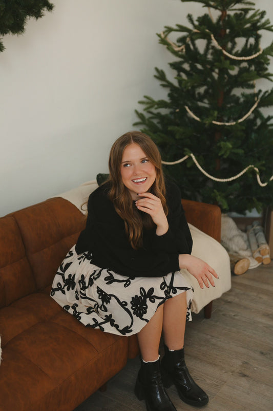 Jovi Dress - Black/Cream