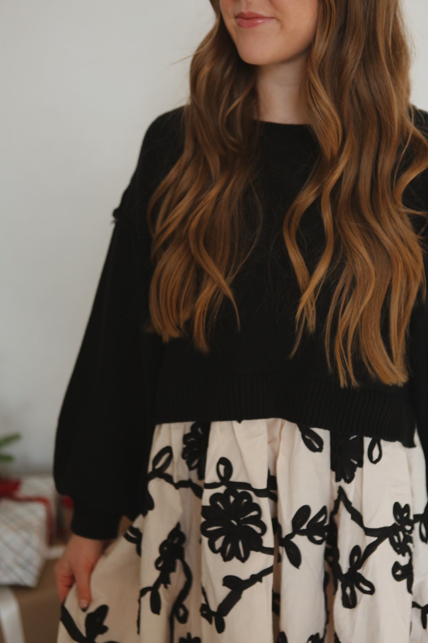 Jovi Dress - Black/Cream