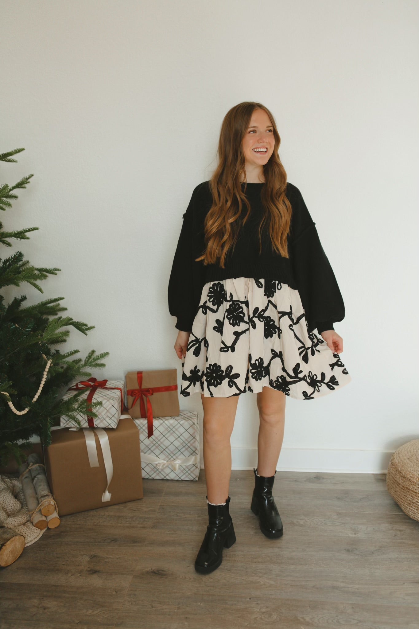 Jovi Dress - Black/Cream