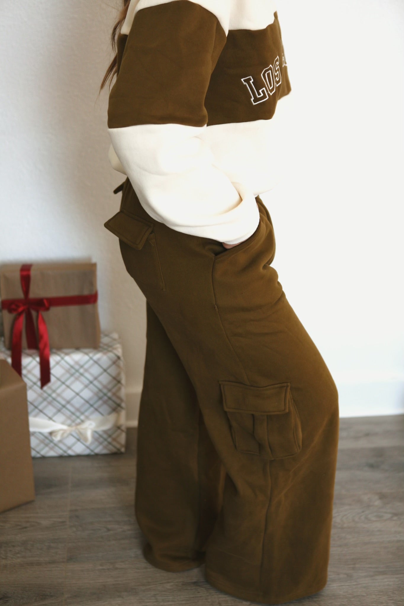 Olive Cargo Sweats
