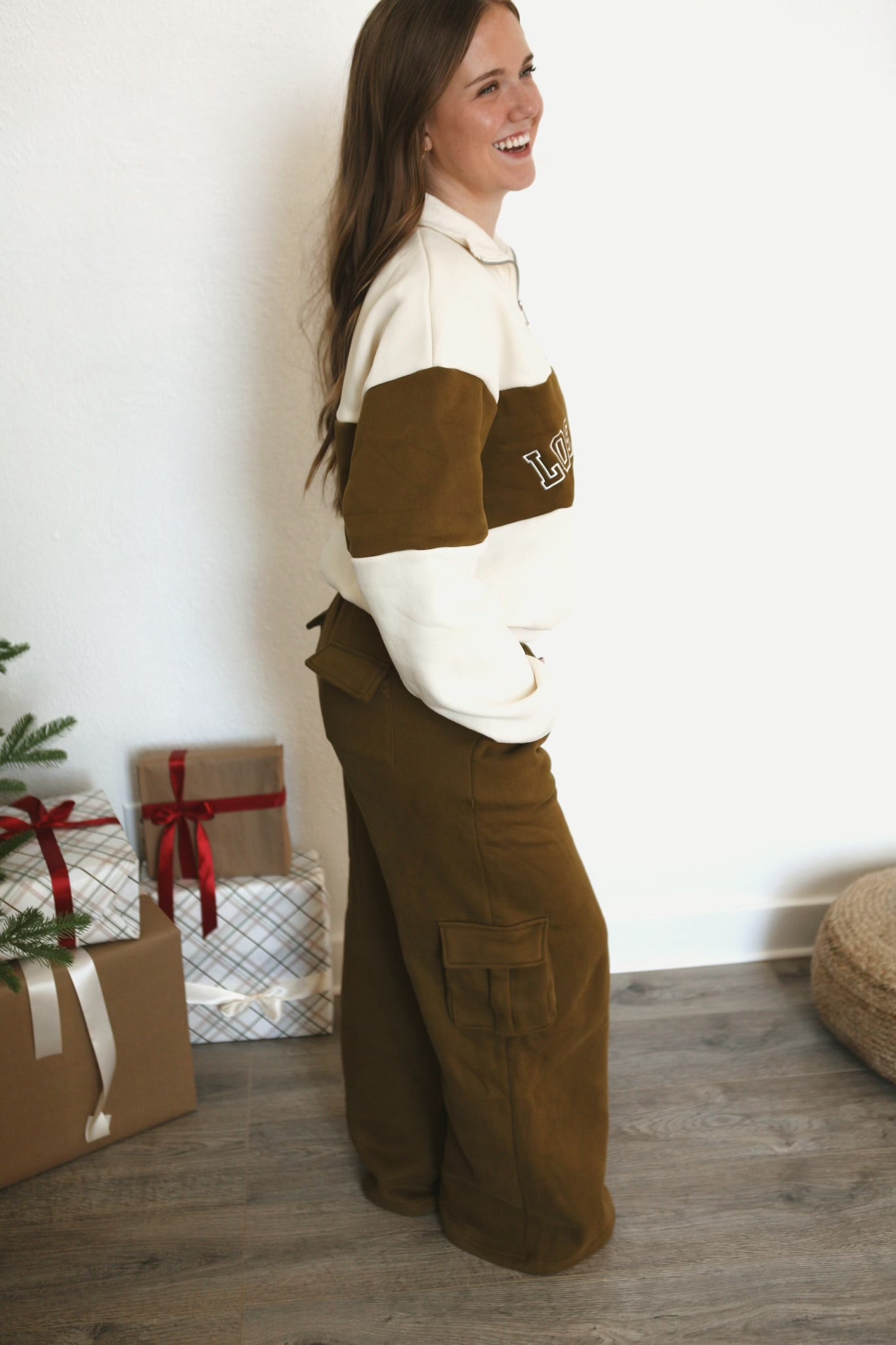 Olive Cargo Sweats