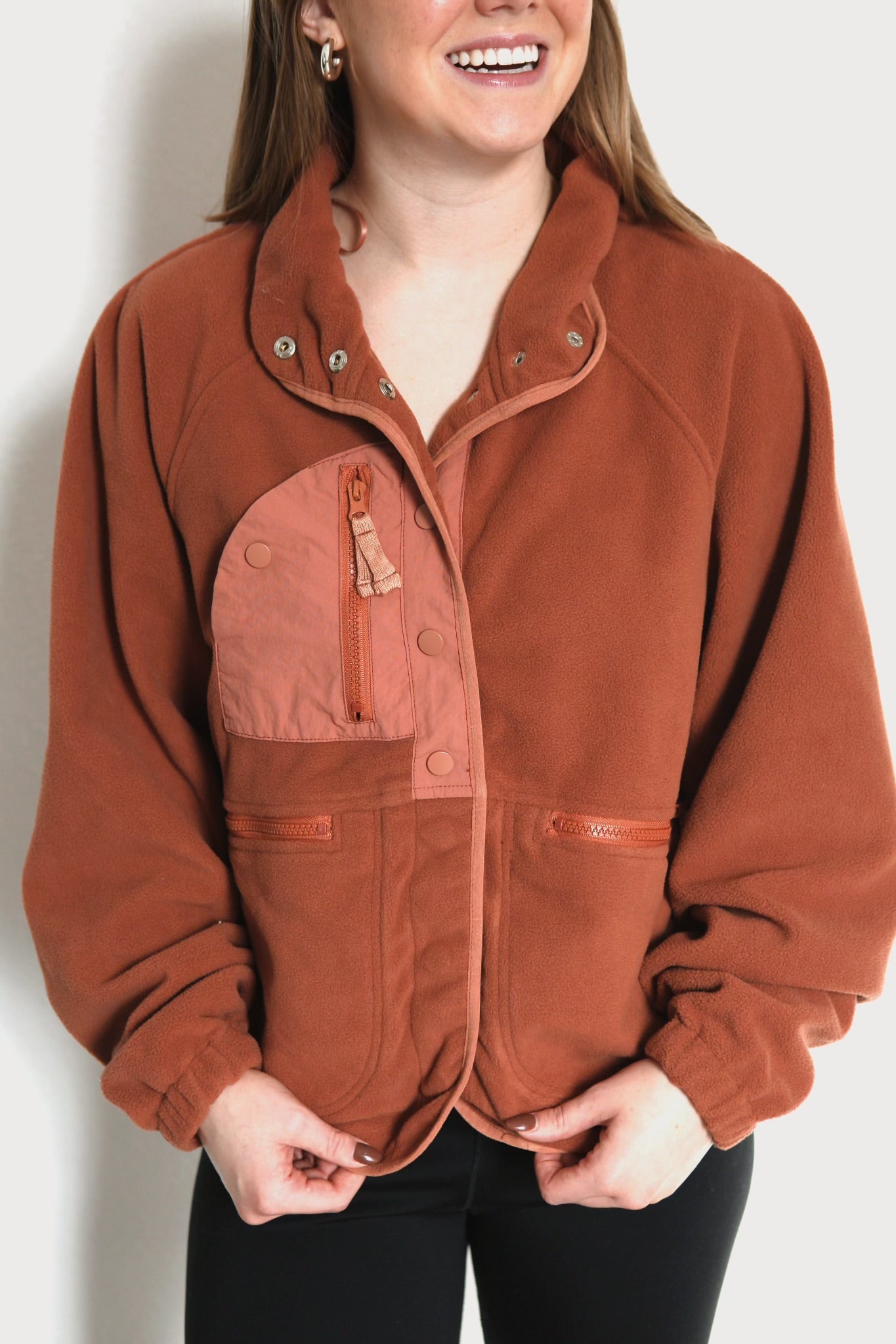 Marie Fleece Pullover - Clay