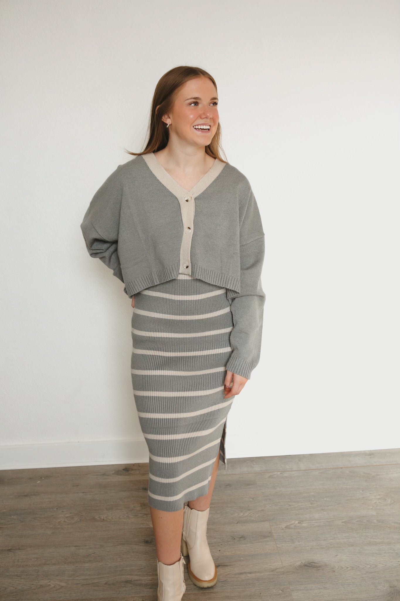 Kate Dress Set - Sage