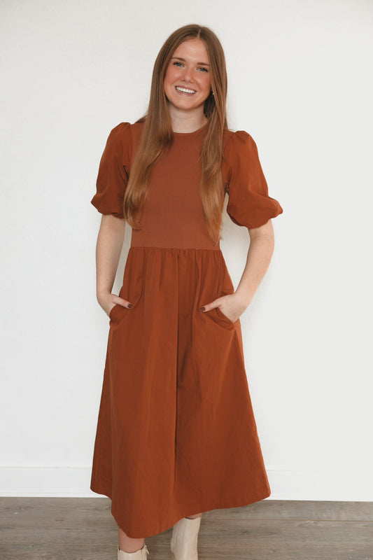 Autumn Dress - Clay