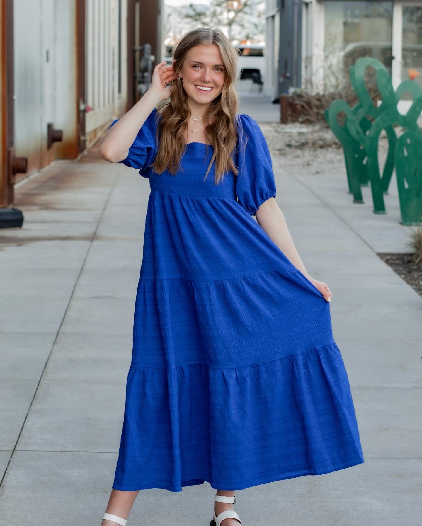 Georgia Dress - Royal Blue