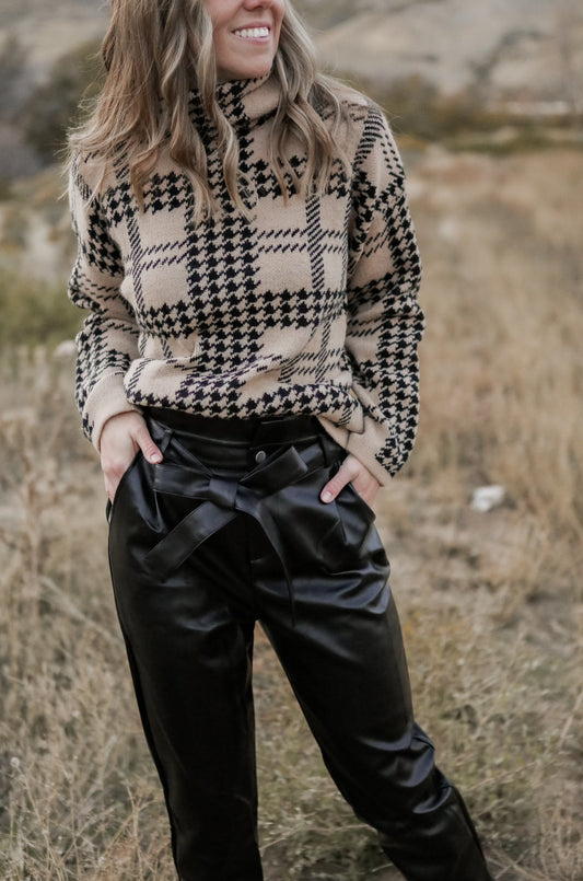 Kalai Leather Pants - Black