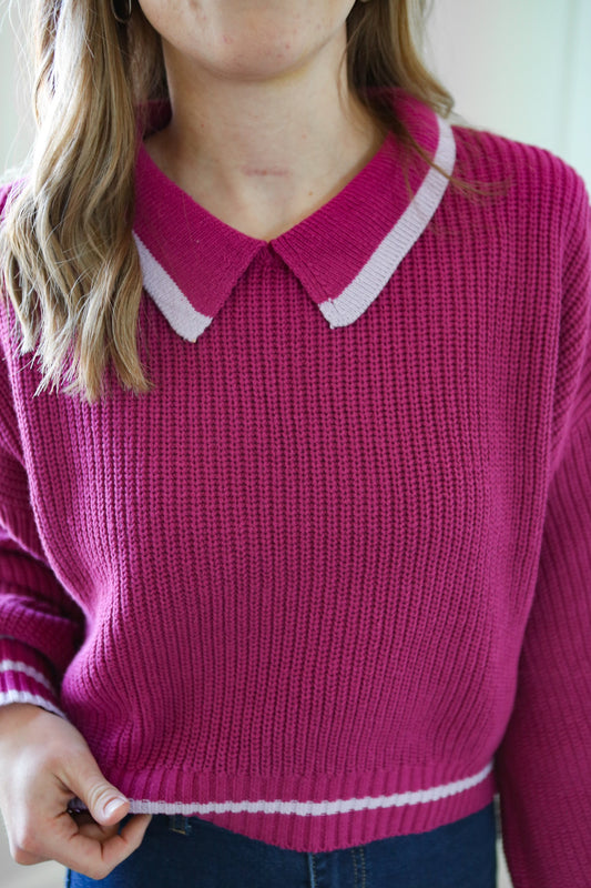 Amara Sweater - Magenta