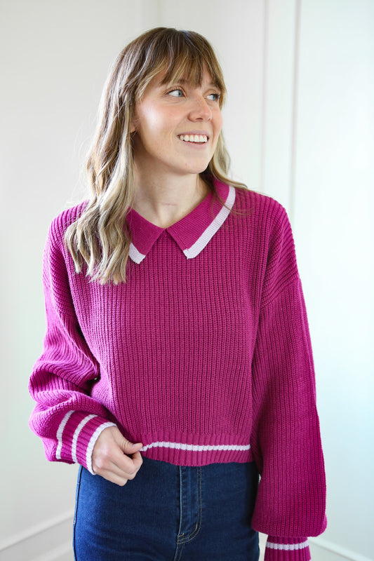 Amara Sweater - Magenta