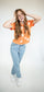 Savannah Flower Top - Orange