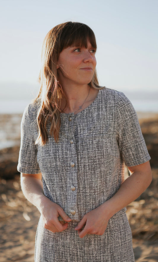 Giana Tweed Set - Navy