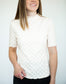 Emerson Checkered Top - Ivory