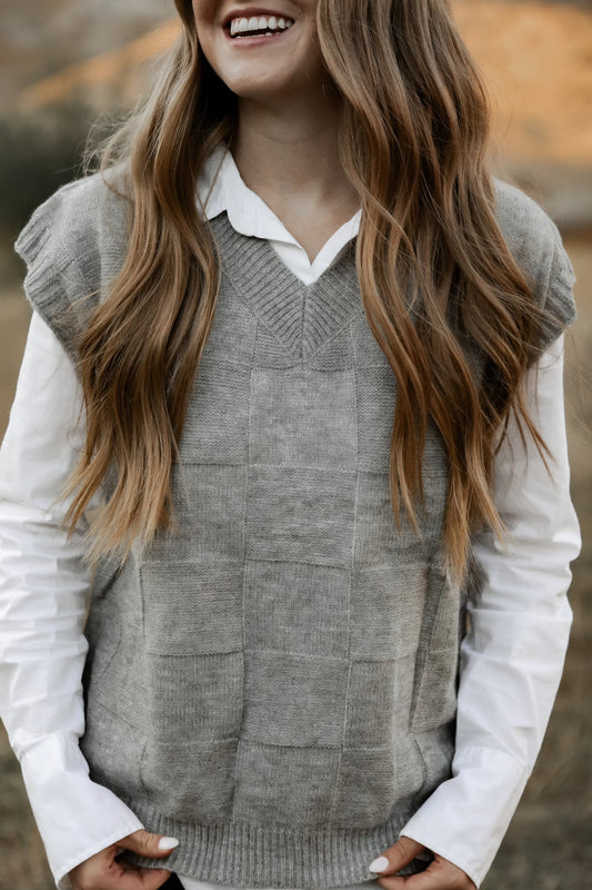 Sorrento Sweater Vest - Grey