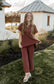 Mina Sweater Set - Red Clay
