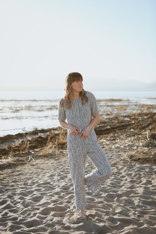 Giana Tweed Set - Navy