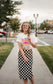 Lyla Checkered Skirt- Black/White