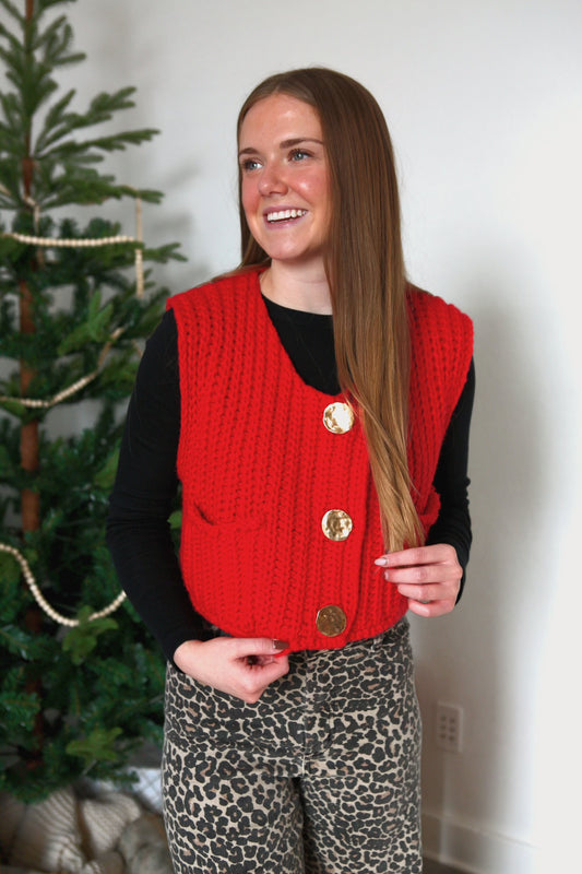 Scarlet Sweater - Red