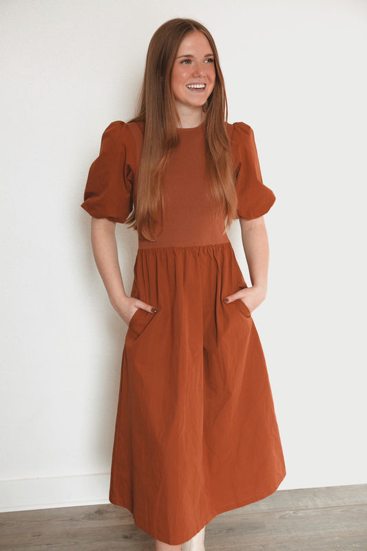 Autumn Dress - Clay
