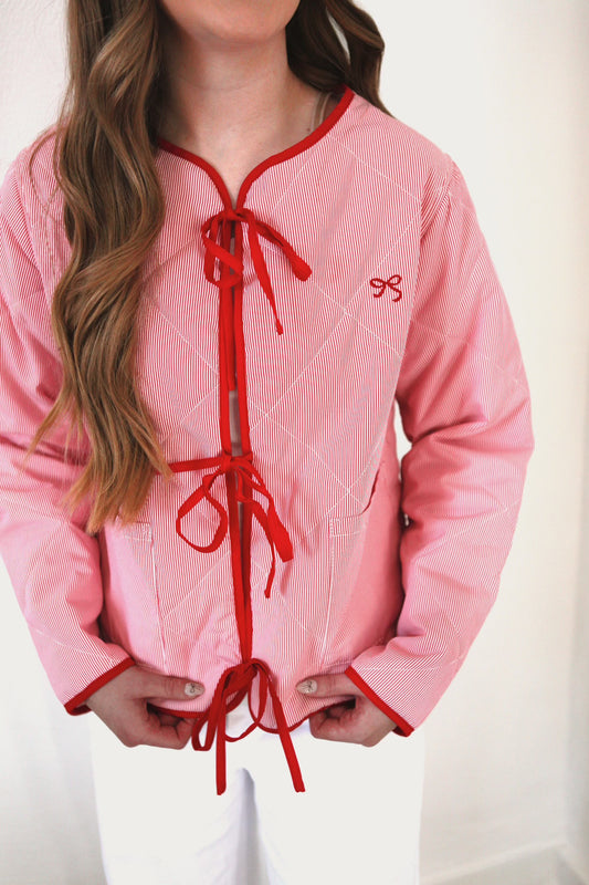 Bethany Jacket - Red Stripe