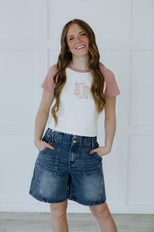 Cowgirl Tee -Mauve