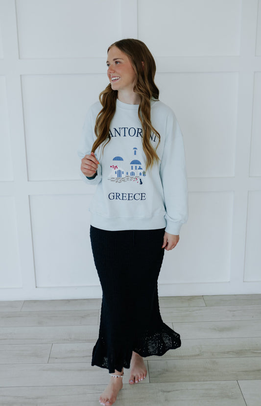 Crochet Skirt - Navy