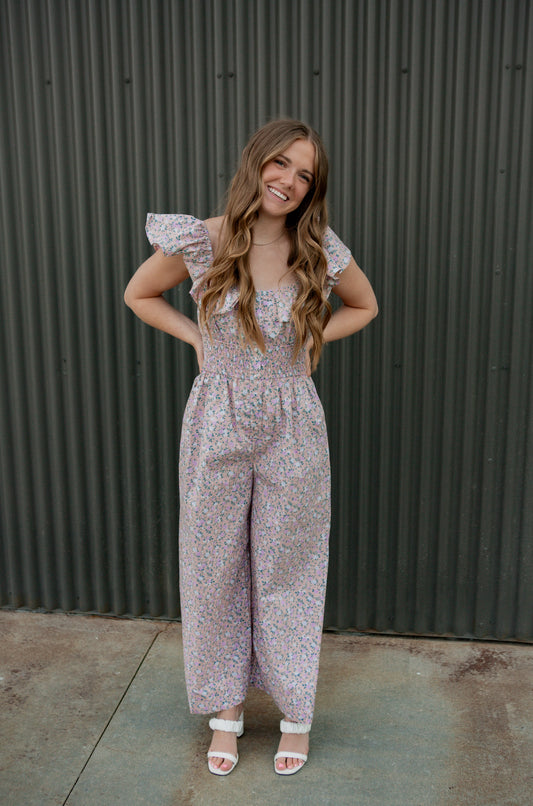 Melody Jumpsuit - Purple Multi