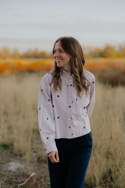 Leah Striped Blouse