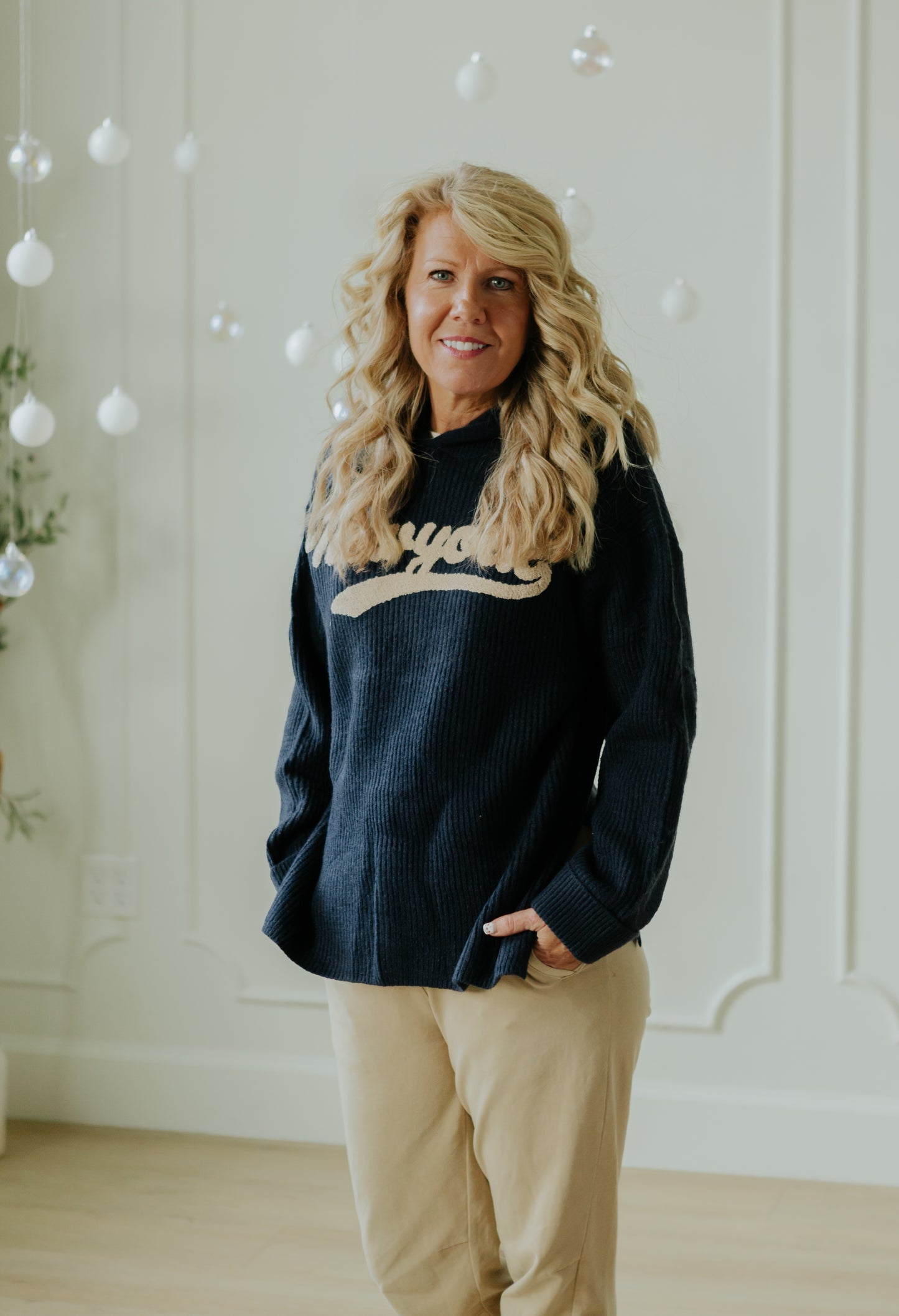 New York Knit Hoodie