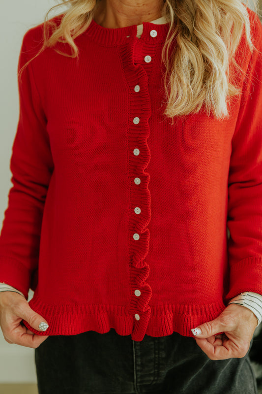 Holly Ruffle Cardigan