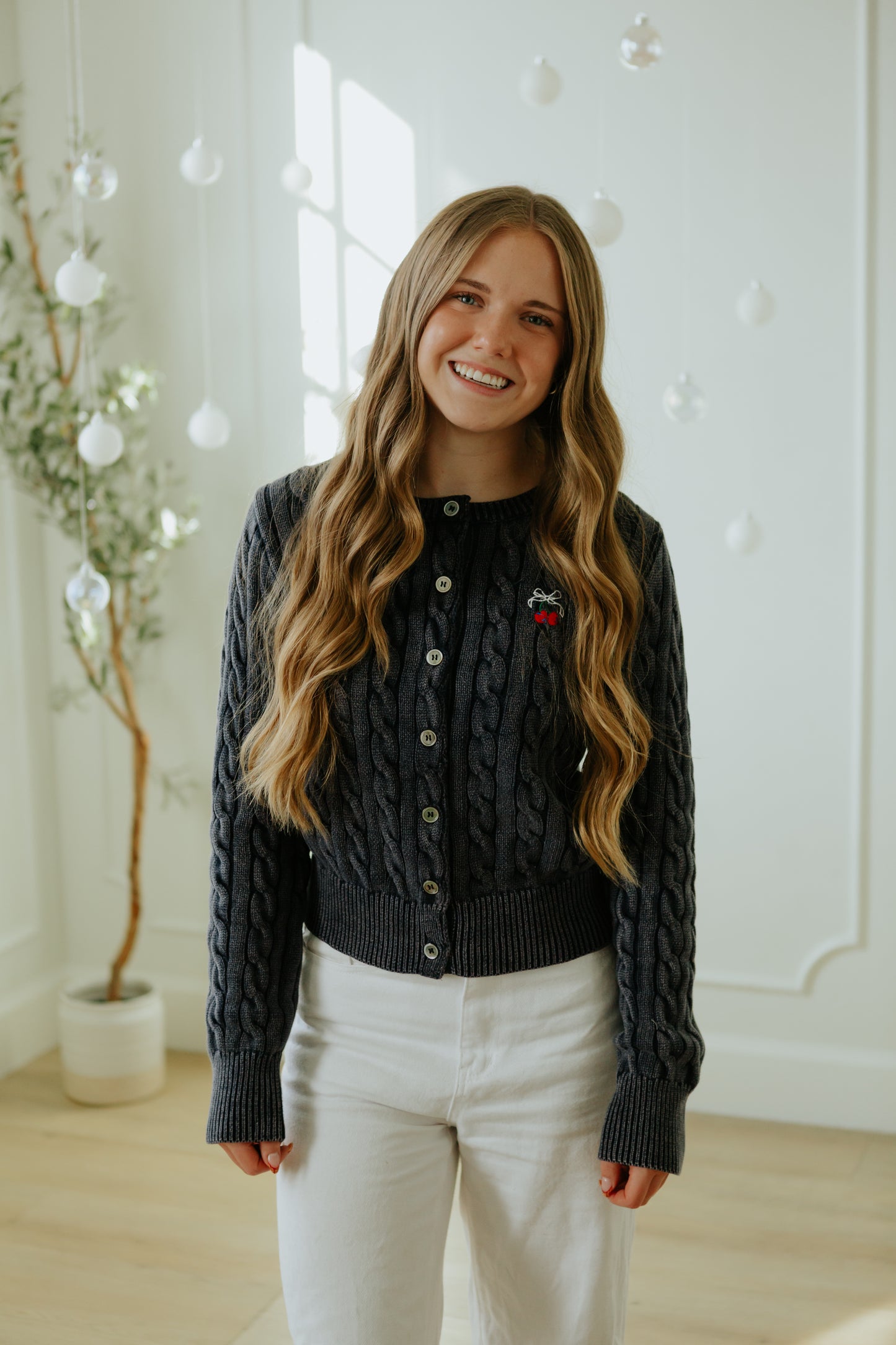 Palmer Cable Knit Cardigan