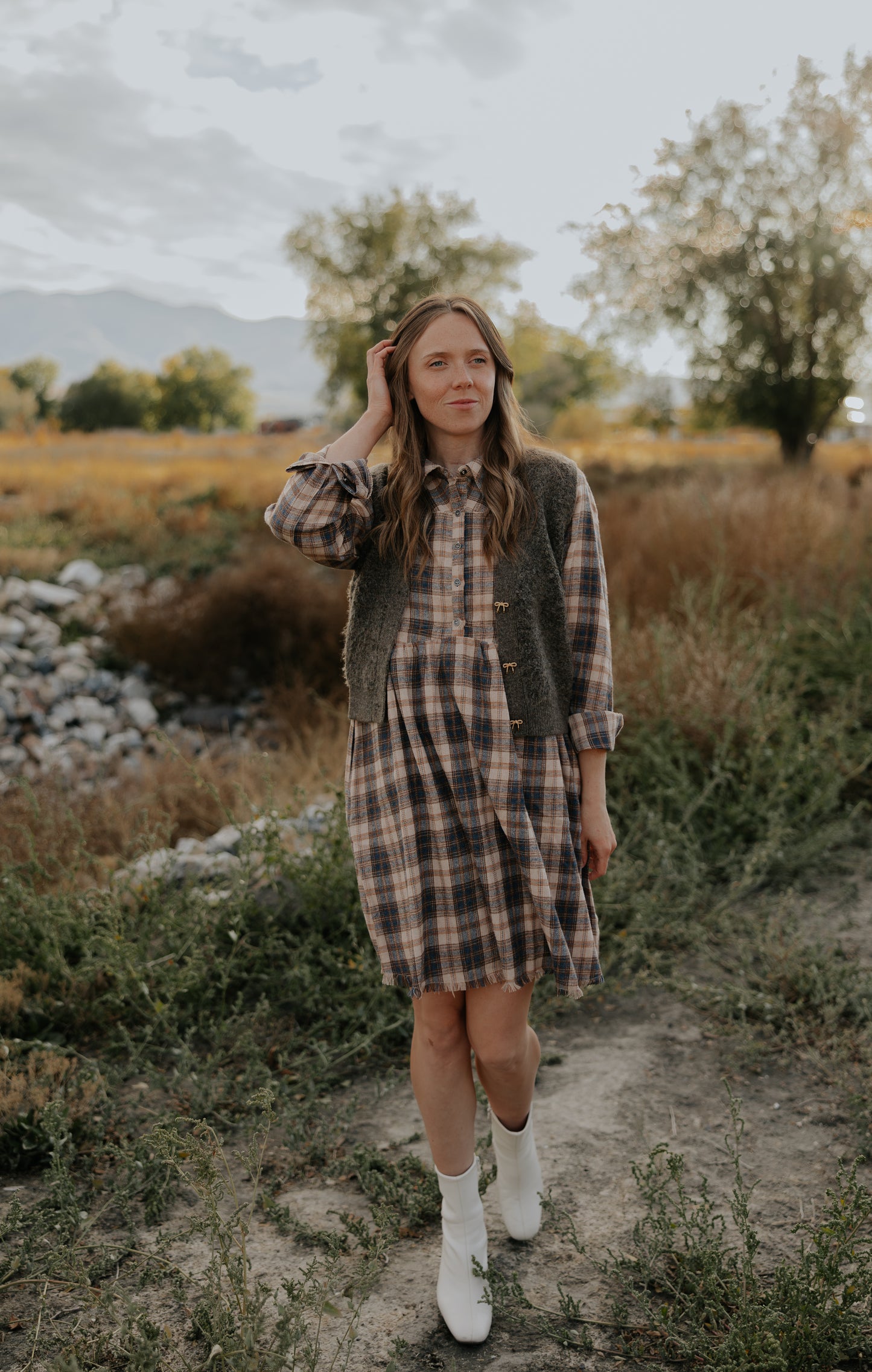 Hayley Plaid Dress