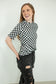 Emerson Checkered Top - Black