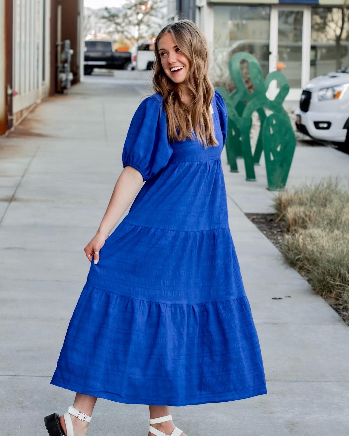 Georgia Dress - Royal Blue