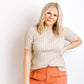 Florence Ribbed Sweater - Beige